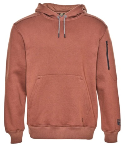 Noble Outfitters Men's Heavyweight Long Sleeve Pullover Hoodie front in carob