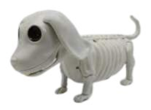 Backyard Expressions 12.59" White Skeleton Halloween Hot Dog Decor
