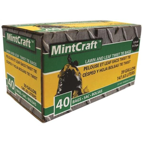 Mintcraft Heavy Duty Lawn and Leaf Bag With Ties