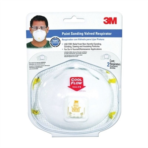 3M TEKK Protection- Valved Disposable Resirator- White