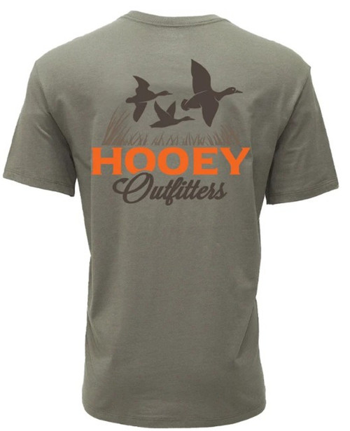 Hooey Men's Olive Outfitters Bird Graphic Logo Short Sleeve T-Shirt front