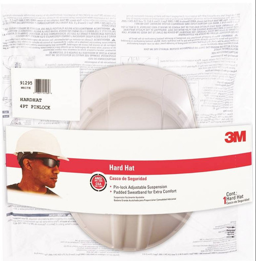 3M Non-Vented Hard Hat, Polyethylene