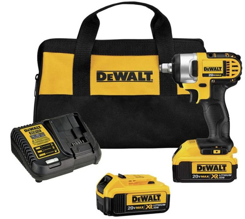 DeWalt 20V MAX Cordless Impact Wrench Kit with Hog Ring, 1/2-Inch