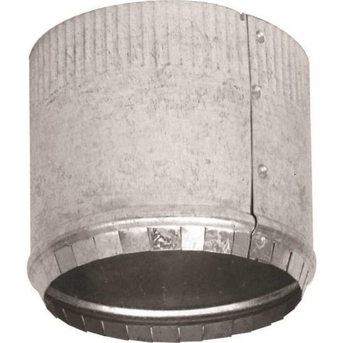 Imperial Round Start Small End Stove Pipe Collar With Crimped 6in