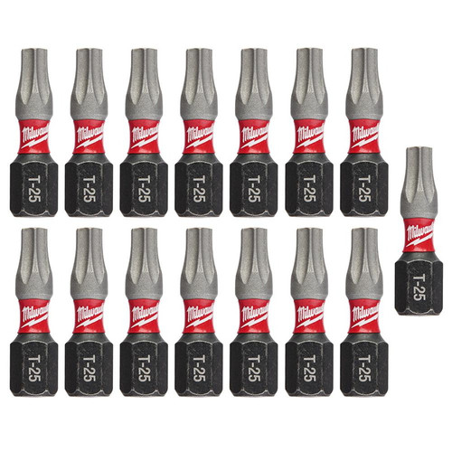 Milwaukee Shockwave Impact Duty T25 1in. Steel Insert Bits
