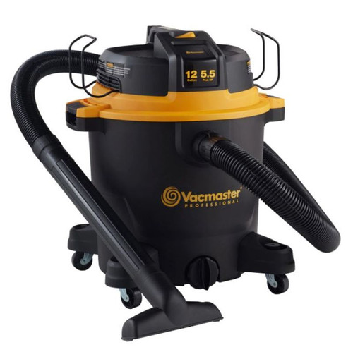 Vacmaster 12 Gallon 5.5 Peak HP+ Wet-Dry Vacuum