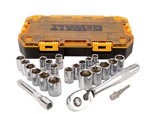 DeWalt 23 Piece 1/2in Drive Combination Socket Set