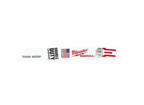 Milwaukee 6 in. 10 Teeth per in. Thin Kerf Mutli-Material Sawzall Reciprocating Saw Blade (5-Pack)