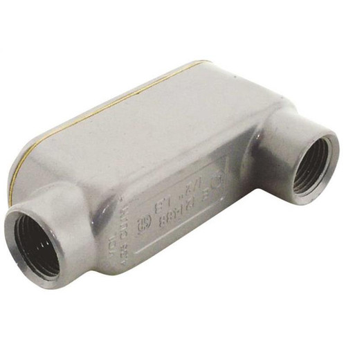 Halex Rigid Threaded Conduit Body With Cover And Gasket 1/2in- Aluminum