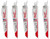 Milwaukee 6in. AX Nail Embedded Wood Cutting Sawzall Reciprocating Saw Blades - 5 Pack