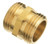 Plumb Pak Garden Hose Adapter - 3/4 X 3/4 In, MHT X MHT - Brass