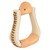Weaver Leather  Rawhide Leather Covered Stirrups, Bell, 3 inch Neck