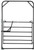 PRIEFERT 6'X9' PREMIER BOW GATE - GREY