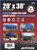 Erickson Mfg. 20' x 30' Blue Utility Tarp