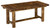 Jack Post Northwoods Log Rectangular Wood Coffee Table