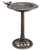 Backyard Expressions Bronze Plastic Resin Bird Bath