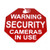 Ozark Leather- Security Camera In Use Warning- Red
