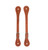 Weaver Leather  Barbed Wire Spur Straps, Russet