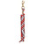 Weaver Leather -  Poly Lead Rope with a Solid Brass 225 Snap, White Navy Red