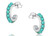 Montana Silversmiths Studded In Turquoise Mini Hoop Earrings