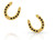 Montana Silversmiths Lucky You Gold Horseshoe Earrings