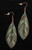 M&F Patina Feather Drop Earrings