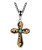 Montana Silversmiths Tri-Tone Scroll Cross Necklace
