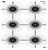 Birchwood Casey Eze-Scorer Multiple Bull's Eyes 23x35" Folded - 5 Pack