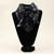 M&F Navy & Blue Feather Silk Wild Rag