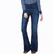 Kimes Ranch Womens Jennifer High Rise Flare Jeans