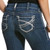 Ariat Womens R.E.A.L. Mid Rise Stretch Ivy Stackable Straight Leg Jean
