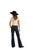 Rock & Roll Cowgirl Mid Rise Extra Stretch Dark Wash Trousers
