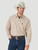 Wrangler Mens Khaki Cowboy Cut Western Long Sleeve Work Shirt
