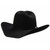 M&F - Men's Double S Dallas Cowboy Felt Hat - Black
