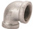 Orgill - Worldwide Sourcing 2A-1/4G Pipe Elbow - 90 Deg, 1/4 In, Threaded, Malleable Iron