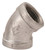 Orgill - Worldwide Sourcing 4-1/4G Pipe Elbow - 45 Deg, 1/4 In, Threaded, Malleable Iron