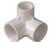 Orgill - Genova 33175 Side Inlet Pipe Elbow - 90 Deg, 3/4 X 3/4 X 1/2 In, Slip X Slip X FIP, SCH 40, PVC