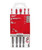 Milwaukee 5 Piece SHOCKWAVE Carbide Hammer Drill Bit Kit