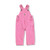 Carhartt Girls Pink Canvas Bib Overall - Front