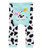 Doodle Pants Girls Cow Cotton Leggings-Large - Back