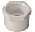 Orgill - Genova 300 Solvent Weld Pipe Reducing Bushing - 1-1/4 X 1 In, Spigot X Slip, PVC, White