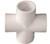 Orgill - Genova 300 Pipe Cross - 1/2 In, Slip, SCH 40, PVC, White