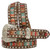 M&F Girls Angle Ranch Multi Colored Inlay Brown Belt