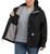 Carhartt Womens Black Storm Defender Relaxed Fit Heavyweight Shoreline Jacket