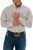 Cinch Mens Khaki Stripe Performance Long Sleeve Western Shirt
