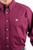 Cinch Mens Classic Solid Burgundy Button Down Western Shirt