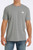Cinch Mens Heather Grey With Flag Logo Short Sleeve T-Shirt