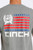 Cinch Mens Heather Grey With Flag Logo Short Sleeve T-Shirt
