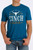 Cinch Mens Teal Cattle Company Short Sleeve T-Shirt