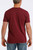 Cinch Mens Burgundy Vintage Circle Logo Graphic Short Sleeve T-Shirt